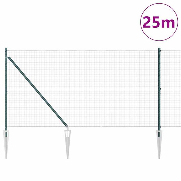 vidaXL &Sigma;&tau;ύ&lambda;&omicron;&sigmaf; &Pi;&epsilon;&rho;&iota;&phi;&rho;ά&xi;&epsilon;&omega;&nu; &Pi;&rho;ά&sigma;&iota;&nu;&omicron; 25 x 1,2 m (25 x 25 mm &pi;&lambda;έ&gamma;&mu;&alpha;)