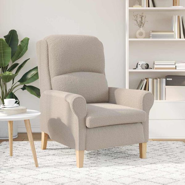 vidaXL Πολυθρόνα Ανοιχτό γκρι 76 x 94 x 102 εκ.