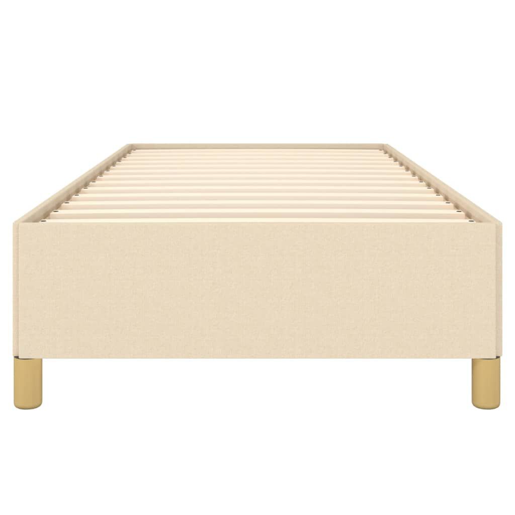 vidaXL Πλαίσιο κρεβατιού χωρίς στρώμα Κρέμα 80x200 cm Ύφασμα