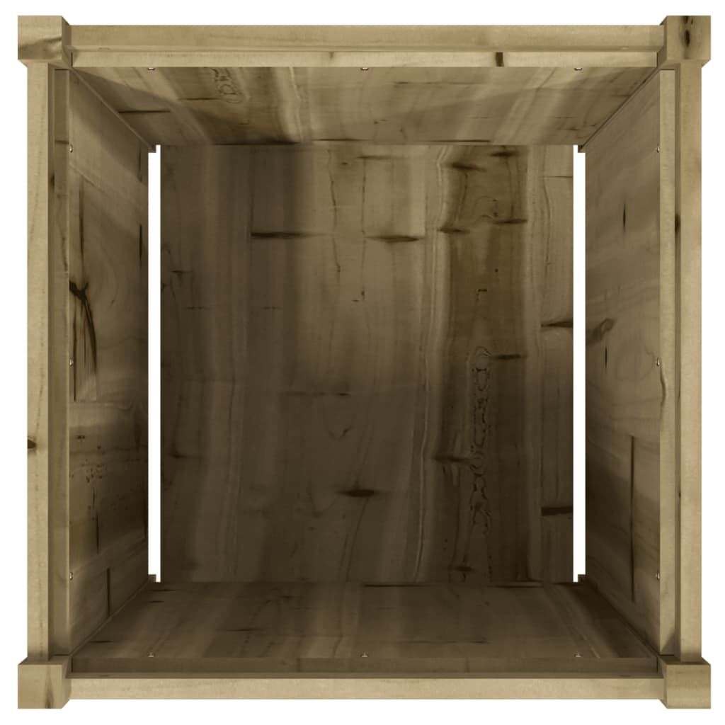 vidaXL Ζαρντινιέρα 60 x 60 x 60 εκ. από Εμποτισμένο Ξύλο Πεύκου