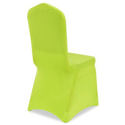 vidaXL Καλύμματα Καρέκλας Ελαστικά 6 τεμ. Πράσινα