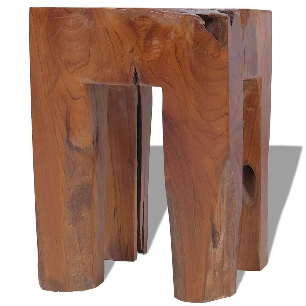 vidaXL Σκαμπό από Μασίφ Ξύλο Teak