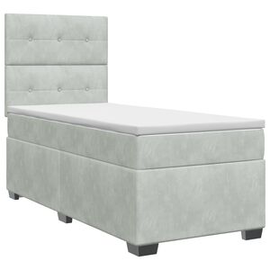 vidaXL &Kappa;&rho;&epsilon;&beta;ά&tau;&iota; box spring &mu;&epsilon; &sigma;&tau;&rho;ώ&mu;&alpha; &Alpha;&nu;&omicron;&iota;&chi;&tau;ό &gamma;&kappa;&rho;&iota; 80 x 200 cm &Beta;&epsilon;&lambda;&omicron;ύ&delta;&omicron;