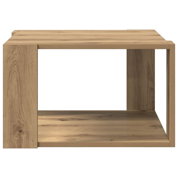 vidaXL Τραπεζάκι σαλονιού artisan δρυς 51.5 x 51.5 x 30 εκ