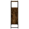 vidaXL Ντουλάπι Μπάνιου Καπνιστή Δρυς 33x33x120,5 εκ. Επεξεργ. Ξύλο