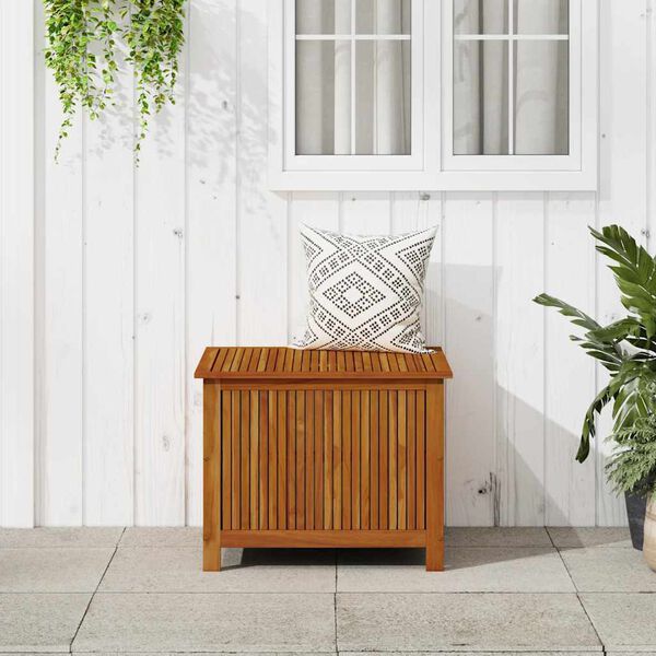 vidaXL Μπαούλο Αποθήκευσης Κήπου 75x75x58 εκ. από Μασίφ Ξύλο Ακακίας