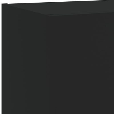 vidaXL Έπιπλα Τηλεόρασης με LED 2 τεμ. Μαύρα 40,5x30x60 εκ.