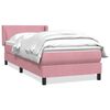 vidaXL Box Spring &kappa;&rho;&epsilon;&beta;ά&tau;&iota; &mu;&epsilon; &sigma;&tau;&rho;ώ&mu;&alpha; &rho;&omicron;&zeta; 90x210 &epsilon;&kappa;. &Beta;&epsilon;&lambda;&omicron;ύ&delta;&iota;&nu;&omicron;
