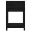 vidaXL Ζαρντινιέρα με Ράφι Μαύρη 54 x 54 x 81 εκ. Μασίφ Ξύλο Πεύκου