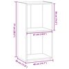 vidaXL Βιβλιοθήκη Γκρι Sonoma 40x30x77 εκ. από Επεξεργασμένο Ξύλο