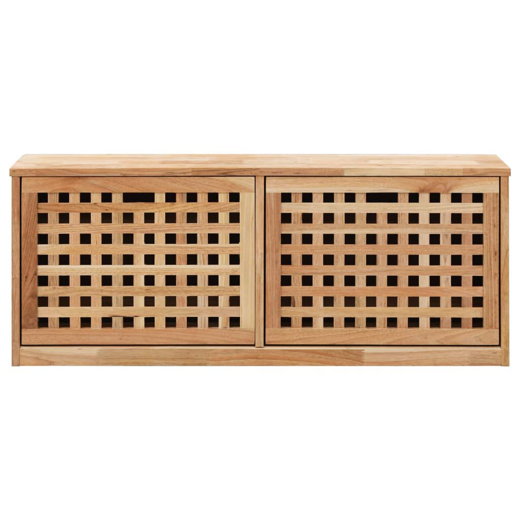 vidaXL Παπουτσοθήκη / Πάγκος 94 x 20 x 38 εκ. από Μασίφ Ξύλο Καρυδιάς