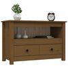 vidaXL Έπιπλο Τηλεόρασης Μελί Καφέ 79x35x52 εκ. από Μασίφ Ξύλο Πεύκου