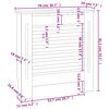 vidaXL Κάλυμμα Καλοριφέρ Γκρι 78 εκ. από MDF
