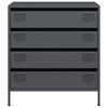 vidaXL Ντουλάπι Ανθρακί 68x39x73,5 εκ. από Χάλυβα Ψυχρής Έλασης