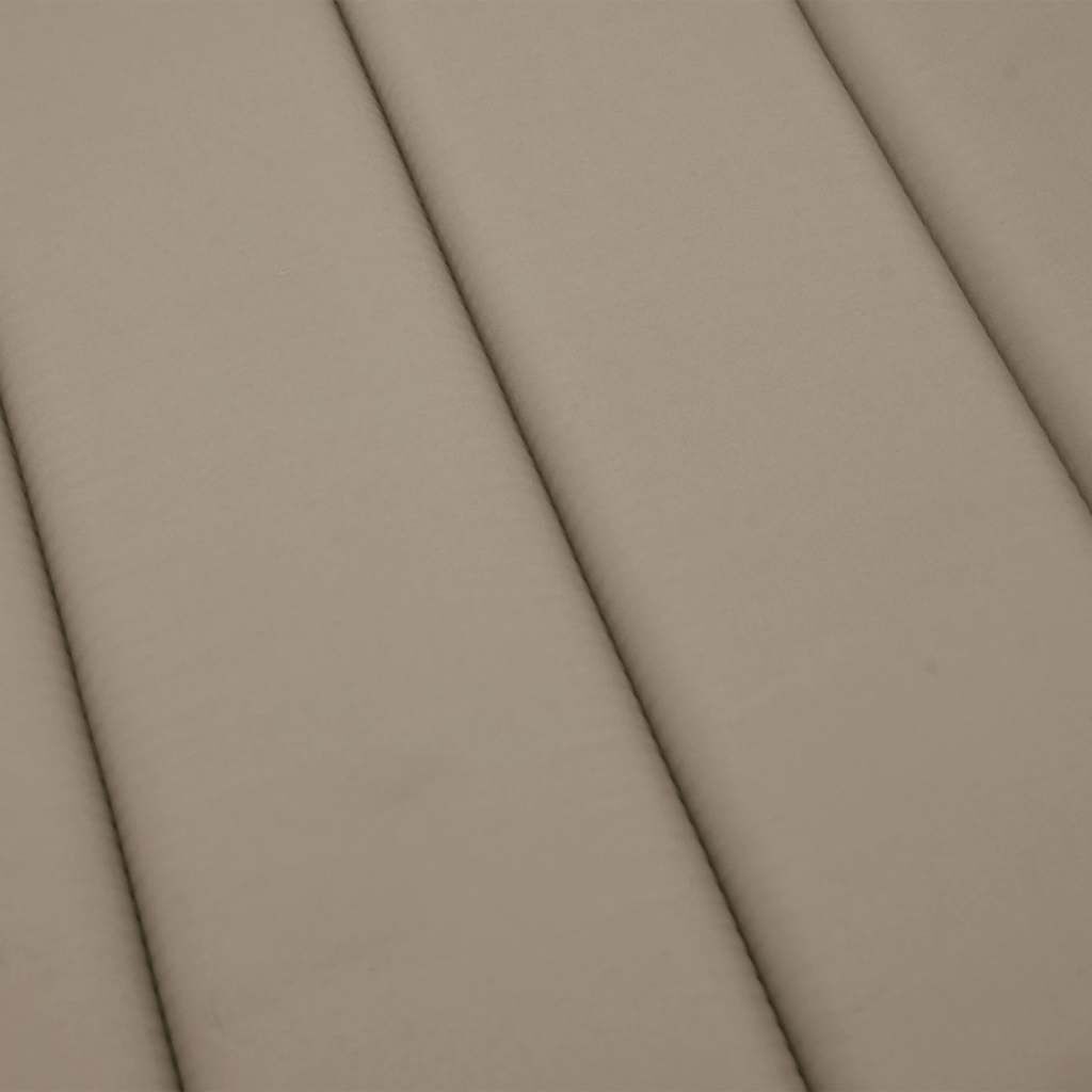 vidaXL Μαξιλάρι Ξαπλώστρας Taupe 180x60x4 εκ. από Ύφασμα Oxford