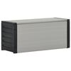 vidaXL Κάδος Απορριμάτων Κήπου Γκρι 85 x 34 x 40 εκ.