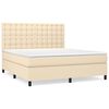 vidaXL &Kappa;&rho;&epsilon;&beta;ά&tau;&iota; Boxspring &mu;&epsilon; &Sigma;&tau;&rho;ώ&mu;&alpha; &Kappa;&rho;&epsilon;&mu; 160x200 &epsilon;&kappa;. &Upsilon;&phi;&alpha;&sigma;&mu;ά&tau;&iota;&nu;&omicron;