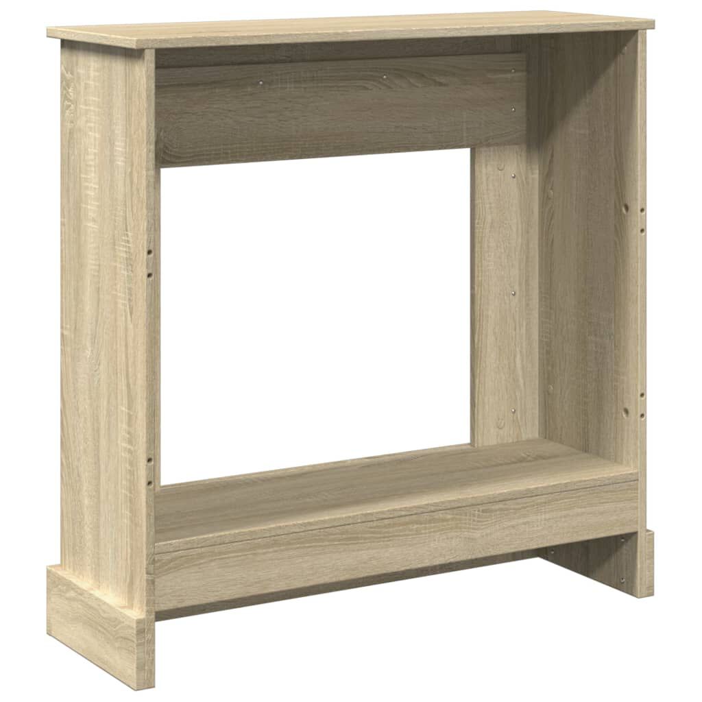 vidaXL Πλαίσιο Τζακιού Sonoma Δρυς 90x30x90 εκ. από Επεξ. Ξύλο