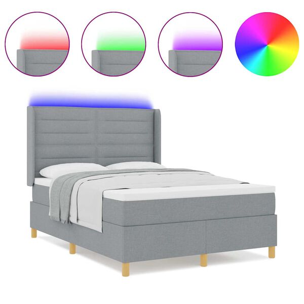 vidaXL &Kappa;&rho;&epsilon;&beta;ά&tau;&iota; &mu;&epsilon; &epsilon;&lambda;&alpha;&tau;ή&rho;&iota;&alpha; &mu;&epsilon; &sigma;&tau;&rho;ώ&mu;&alpha; &Alpha;&nu;&omicron;&iota;&chi;&tau;ό &gamma;&kappa;&rho;&iota; 140 x 200 cm ύ&phi;&alpha;&sigma;&mu;&alpha;