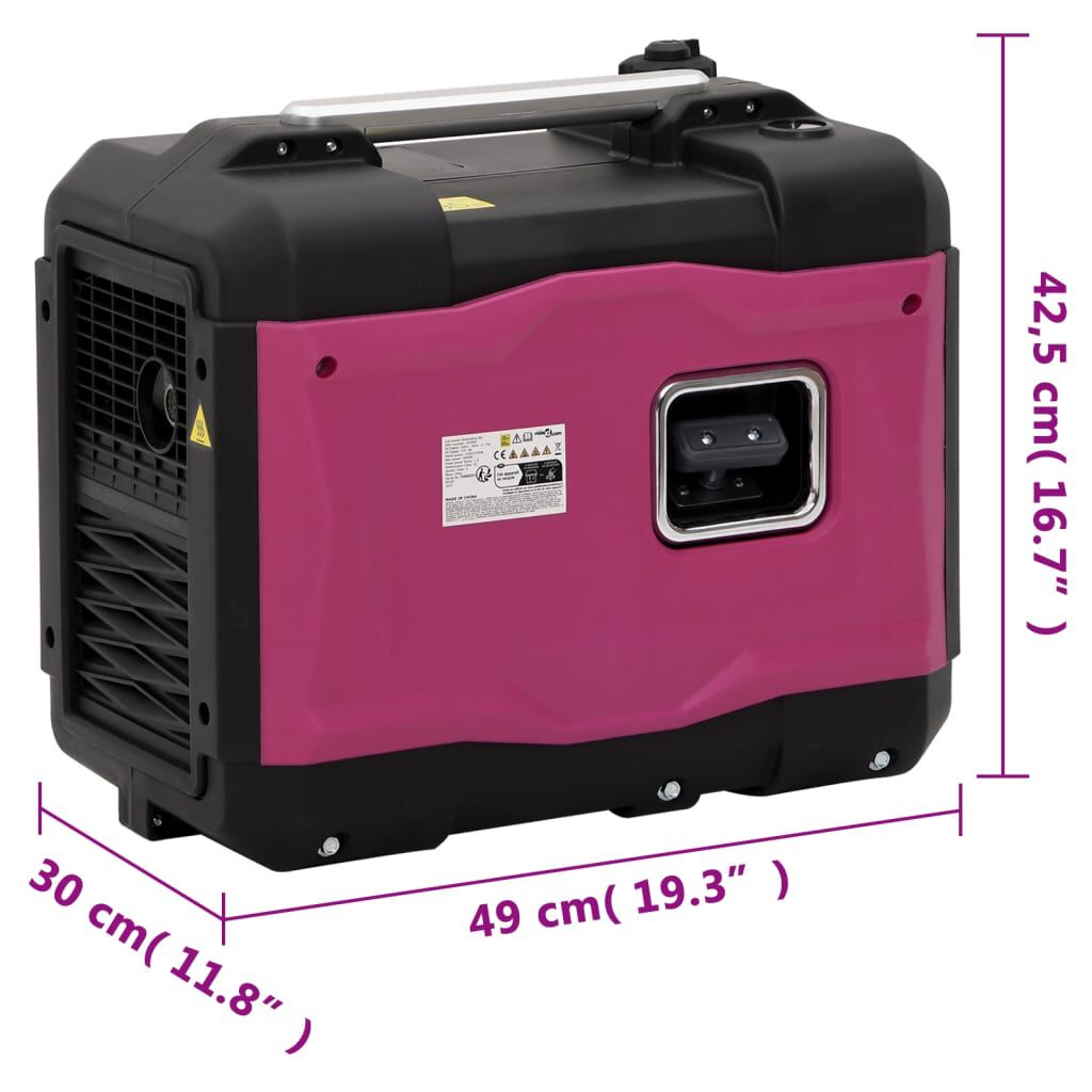 vidaXL Γεννήτρια Βενζίνης Φορητή 2900W 4-χρονη