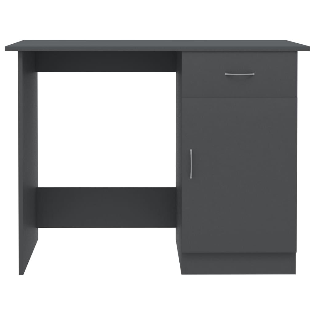 vidaXL Γραφείο Γκρι 100 x 50 x 76 εκ. από Μοριοσανίδα