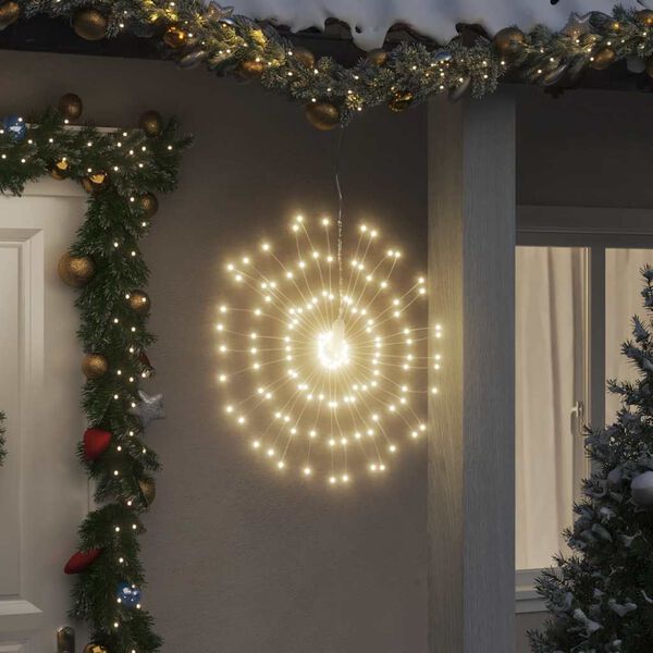 vidaXL Φωτάκια Χριστουγεννιάτικα 4 Τεμ. 140 LED Θερμό Λευκό 17 εκ.