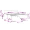 vidaXL Σκελετός Κρεβατιού Καφέ κεριού 180 x 200 cm Μασίφ ξύλο πεύκου