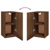 vidaXL Έπιπλα Τηλεόρασης 2 τεμ. Καφέ Δρυς 30,5x30x36 εκ. Επεξ. Ξύλο