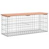 vidaXL Πάγκος Κήπου Συρματοκιβώτιο 103x31,5x42 εκ. Μασίφ Ψευδοτσούγκα