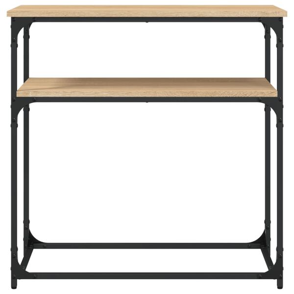 vidaXL Τραπέζι Κονσόλα Sonoma Δρυς 75x35,5x75 εκ. Επεξεργασμένο Ξύλο