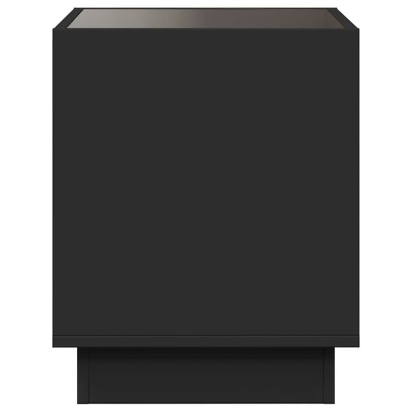 vidaXL Τραπεζάκι Σαλονιού Infinity LED Μαύρο 50x50x50 εκ.