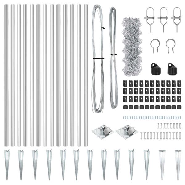 vidaXL &Sigma;&tau;ύ&lambda;&omicron;&sigmaf; &Pi;&epsilon;&rho;&iota;&phi;&rho;ά&xi;&epsilon;&omega;&nu; &Alpha;&sigma;&eta;&mu;ί 25 x 0,6 &mu; (60 x 60 &chi;&iota;&lambda;&iota;&omicron;&sigma;&tau;ά &delta;ί&chi;&tau;&upsilon;)