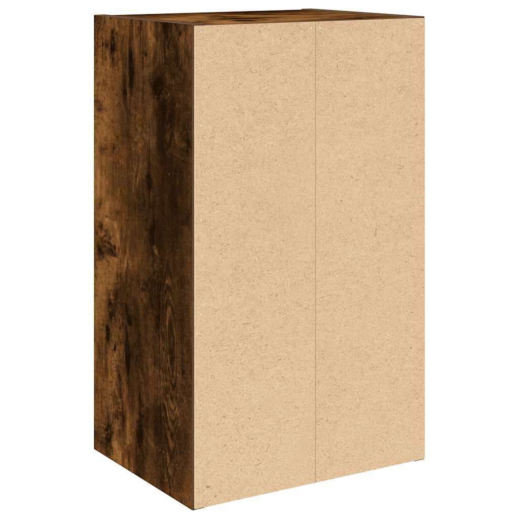 vidaXL Βιβλιοθήκη Καπνιστή Δρυς 31x24x52 εκ. από Επεξεργασμένο Ξύλο