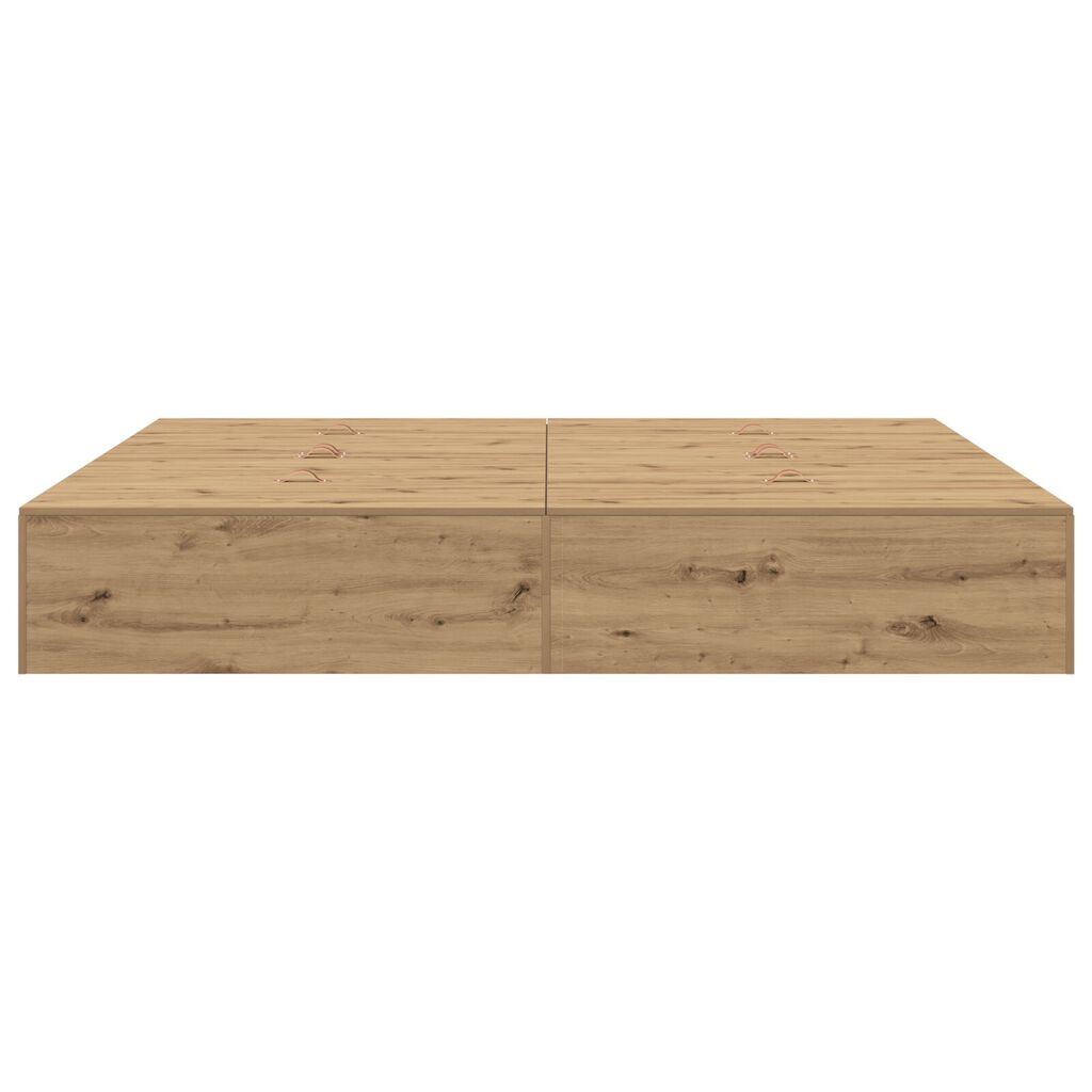 vidaXL Κρεβάτι Αποθήκης Artisan Oak 180x200 εκ.