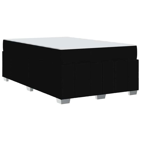 vidaXL Σκελετός Κρεβατιού με στρώμα Μαύρο 120 x 200 cm ύφασμα