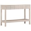 vidaXL &Tau;&rho;&alpha;&pi;έ&zeta;&iota; &Kappa;&omicron;&nu;&sigma;ό&lambda;&alpha; &Lambda;&epsilon;&upsilon;&kappa;ό 110x35x75 &epsilon;&kappa;. &Mu;&alpha;&sigma;ί&phi; &Xi;ύ&lambda;&omicron; &Mu;ά&nu;&gamma;&kappa;&omicron;