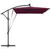 vidaXL Ομπρέλα Cantilever Banana Μπορντό 294 x 200 x 254 εκ.