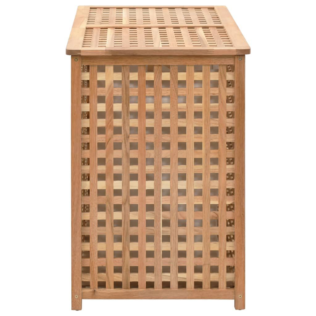 vidaXL Καλάθι Απλύτων 87,5 x 46 x 67 εκ. από Μασίφ Ξύλο Καρυδιάς