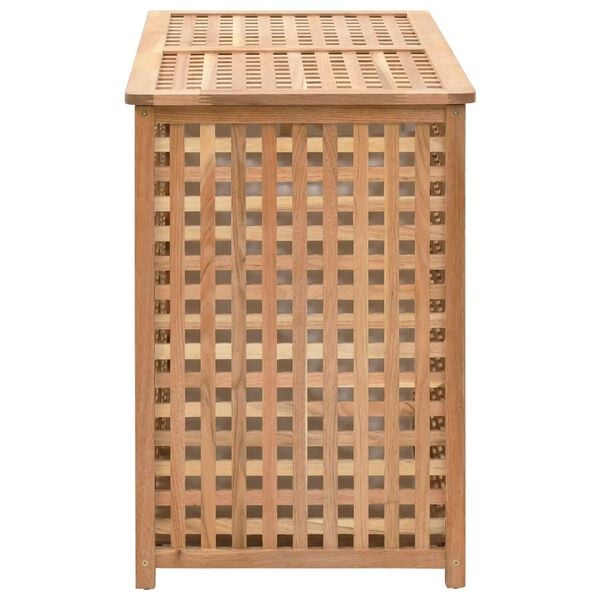 vidaXL Καλάθι Απλύτων 87,5 x 46 x 67 εκ. από Μασίφ Ξύλο Καρυδιάς