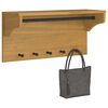 vidaXL Επίτοιχη κρεμάστρα παλτών SANDNES 87x30x42 εκ. Πεύκο μασίφ ξύλο