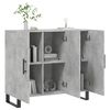 vidaXL Ντουλάπι Γκρι Σκυροδέματος 90x34x80 εκ. Επεξεργασμένο Ξύλο