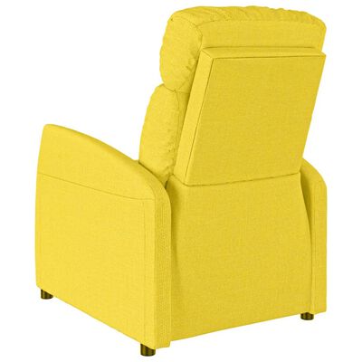 vidaXL Πολυθρόνα με Ανύψωση Ανοιχτό Κίτρινο Υφασμάτινη