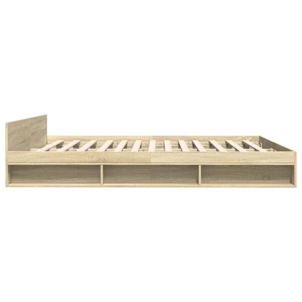 vidaXL Πλαίσιο Κρεβατιού με συρτάρια Sonoma Δρυς 200x200εκ. Επεξ. Ξύλο