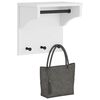 vidaXL Επίτοιχη κρεμάστρα παλτών SANDNES Λευκό 43x30x42 εκ. Πεύκο ξύλο