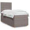 vidaXL &Kappa;&rho;&epsilon;&beta;ά&tau;&iota; Boxspring &mu;&epsilon; &Sigma;&tau;&rho;ώ&mu;&alpha; Taupe 90x190 &epsilon;&kappa;.&Upsilon;&phi;&alpha;&sigma;&mu;ά&tau;&iota;&nu;&omicron;