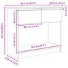 vidaXL Τραπέζι κονσόλας με συρτάρια Λευκό 85,5x38,5x74,5 cm