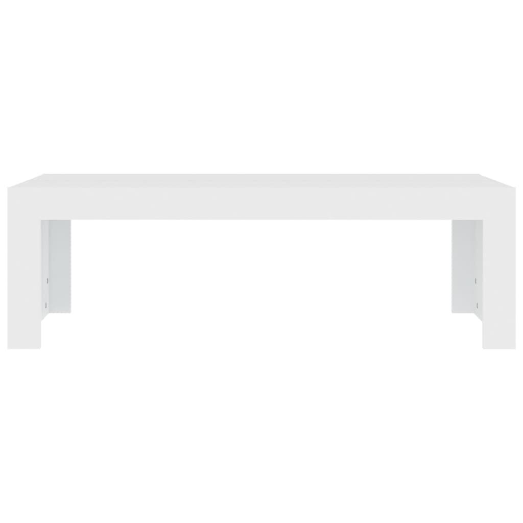 vidaXL Τραπεζάκι Σαλονιού Λευκό 110 x 50 x 35 εκ. από Μοριοσανίδα