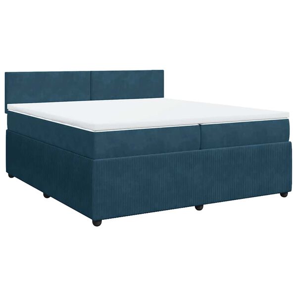 vidaXL &Kappa;&rho;&epsilon;&beta;ά&tau;&iota; Boxspring &mu;&epsilon; &Sigma;&tau;&rho;ώ&mu;&alpha; &Mu;&pi;&lambda;&epsilon; 200x200 &epsilon;&kappa;. &Beta;&epsilon;&lambda;&omicron;ύ&delta;&iota;&nu;&omicron;