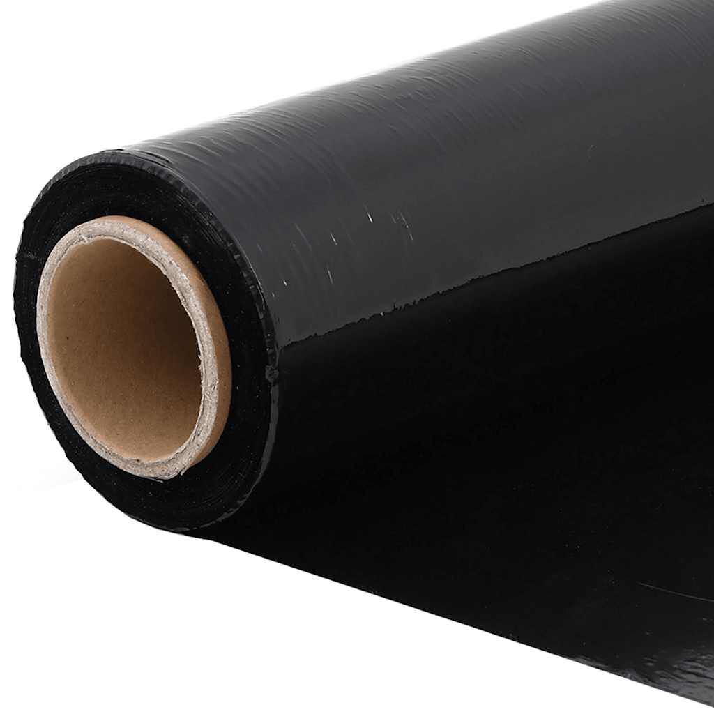 vidaXL Stretch Film 2 τεμάχια Μαύρο 17 μm 50 cm x 150 m