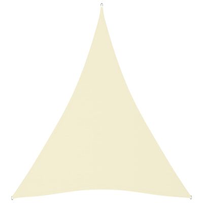 vidaXL Πανί Σκίασης Τρίγωνο Κρεμ 3 x 4 x 4 μ. από Ύφασμα Oxford
